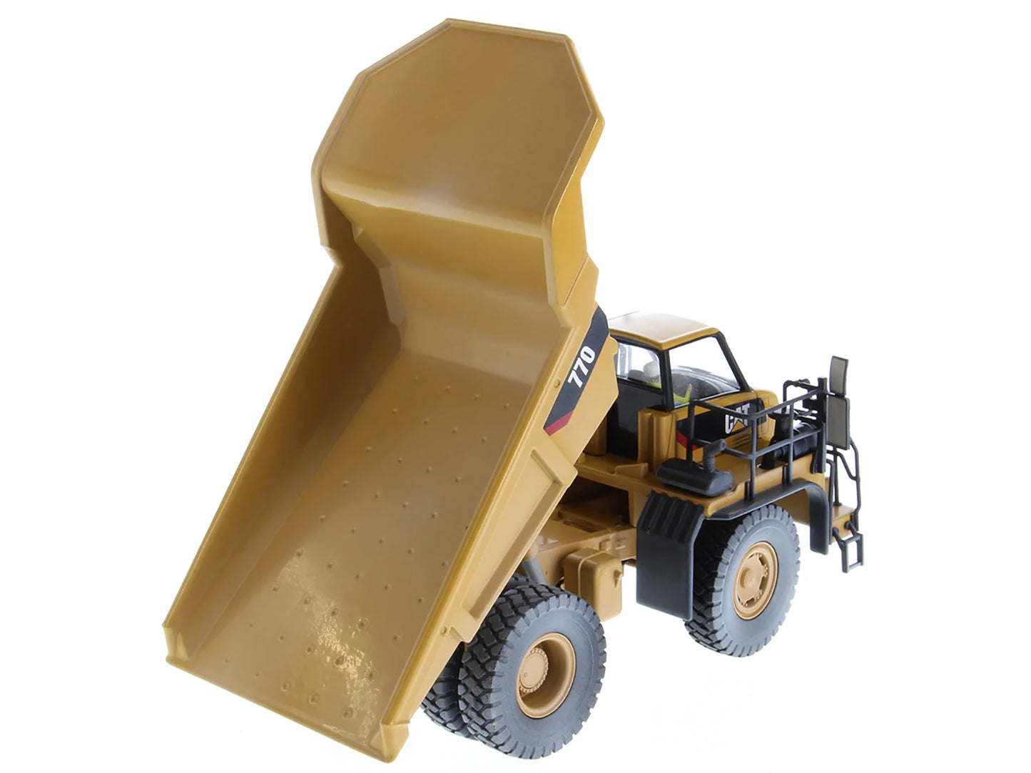 CAT Caterpillar 770 Off-Highway Truck Yellow (Weathered) with - Premium Construction Models from Diecast Masters - Just $224.99! Shop now at Rapidvehicles