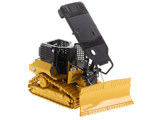 CAT Caterpillar D5 XR Fire Suppression Track Type Dozer Yellow - Premium Construction Models from Diecast Masters - Just $173.99! Shop now at Rapidvehicles