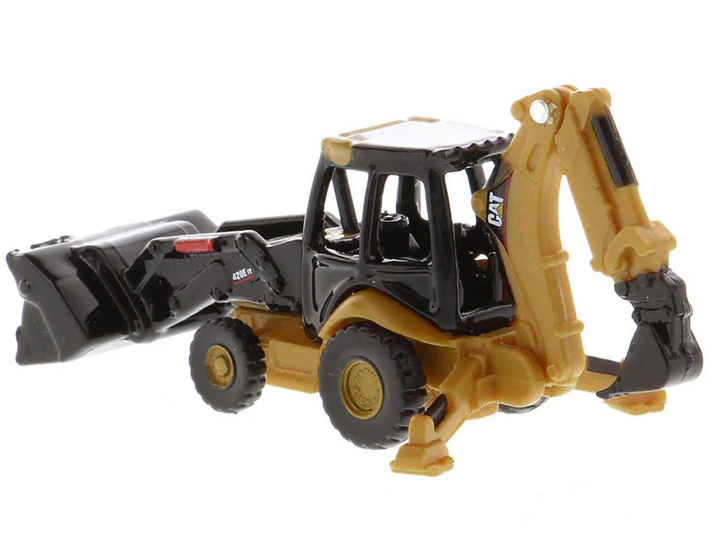 CAT Caterpillar 420E Backhoe Loader Yellow "Micro-Constructor" - Premium Construction Models from Diecast Masters - Just $23.45! Shop now at Rapidvehicles