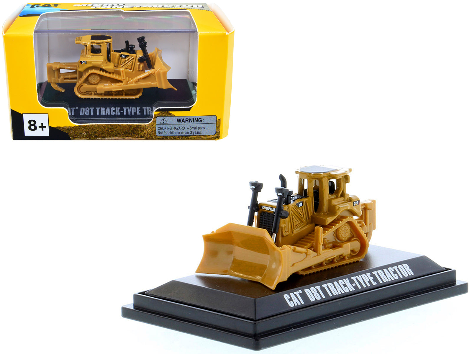 CAT Caterpillar D8T Track-Type Tractor Yellow "Micro-Constructor" Series Diecast Model by Diecast Masters free shipping USA