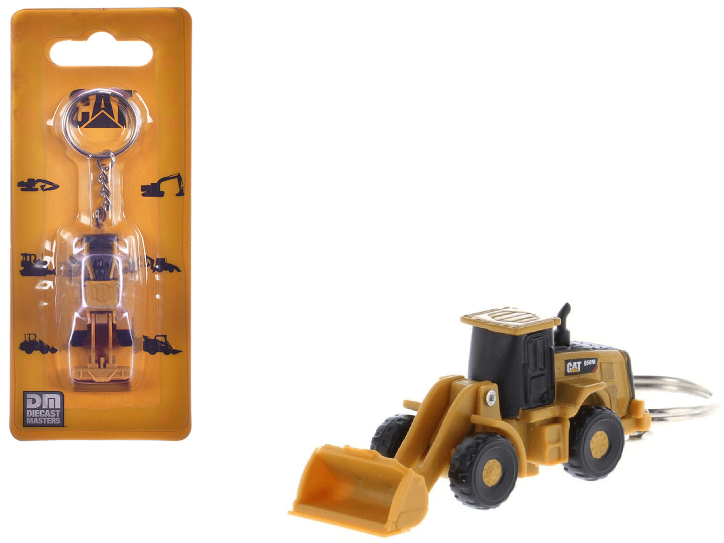 CAT Caterpillar 950M Wheel Loader Keychain Yellow Diecast Model by Diecast Masters