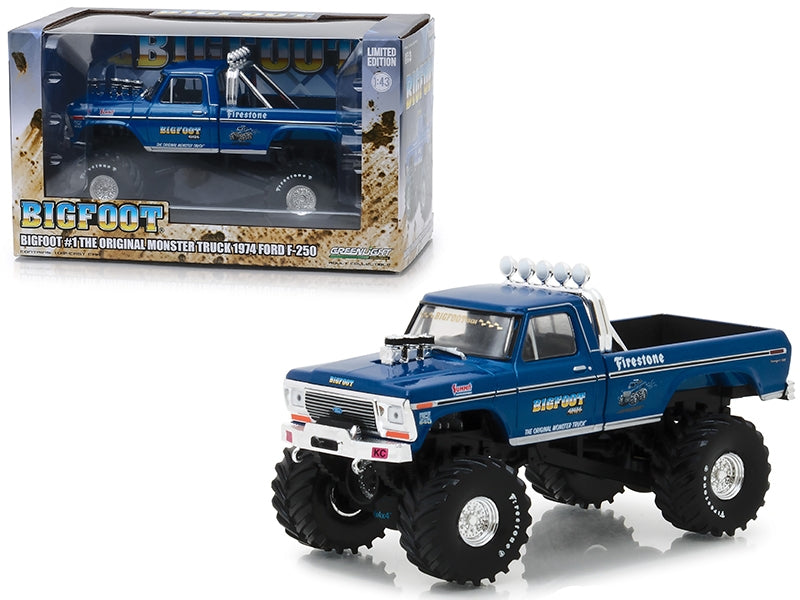 1974 Ford F-250 Ranger XLT Monster Truck Bigfoot #1 "The Original - Premium Monster Trucks Models from Greenlight - Just $51.29! Shop now at Rapidvehicles