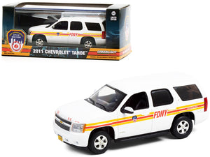 2011 Chevrolet Tahoe White with Stripes FDNY "Fire Department City of New York" 1/43 Diecast Model Car by Greenlight - Premium Fire and Rescue Models from Greenlight - Just $39.03! Shop now at Rapidvehicles