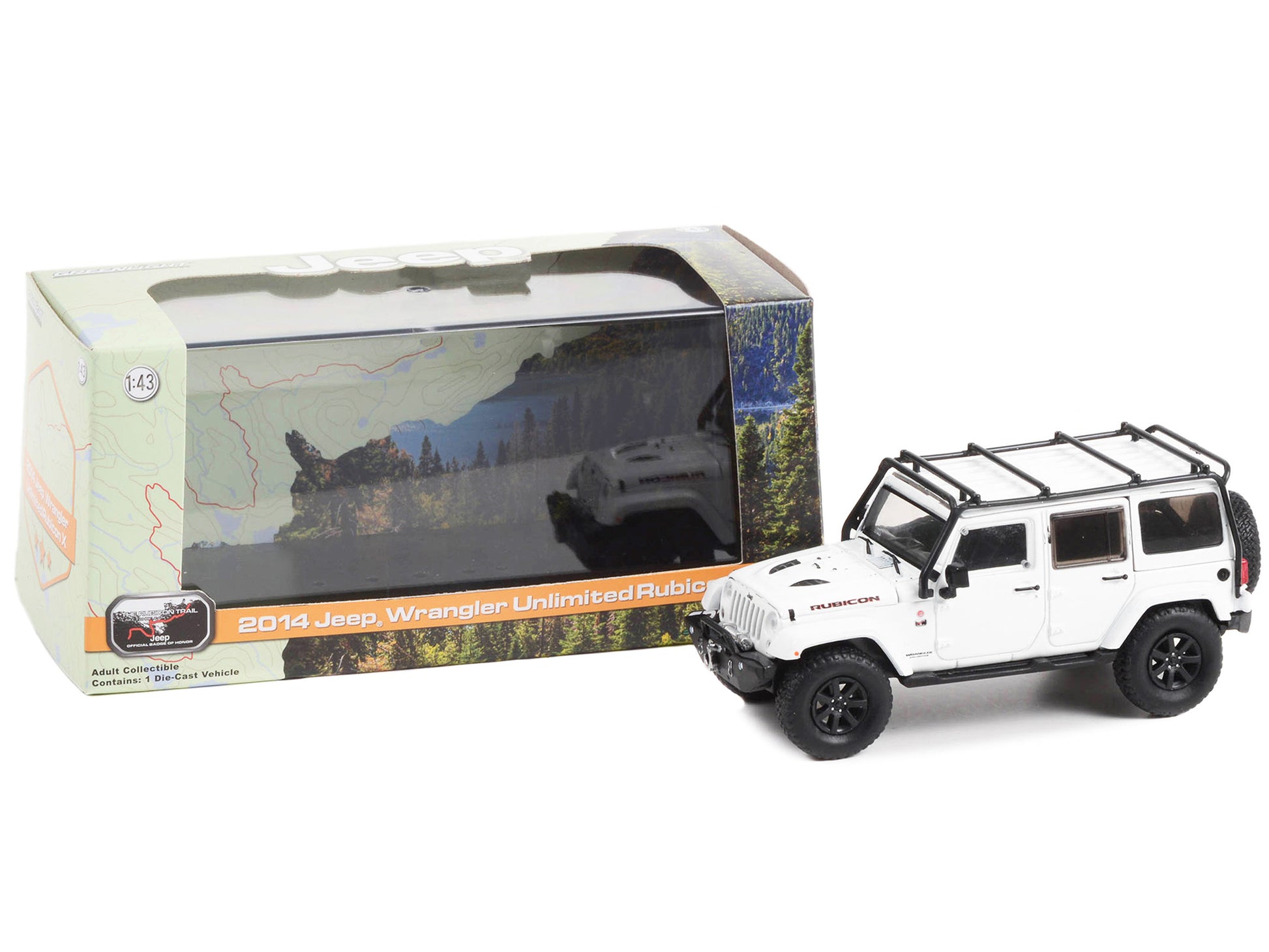 2014 Jeep Wrangler Unlimited Rubicon X Off-Road Bright White - Premium Jeep Models from Greenlight - Just $38.84! Shop now at Rapidvehicles