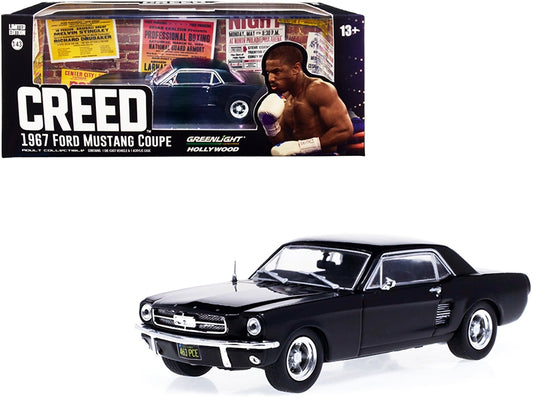 1967 Ford Mustang Coupe Matt Black (Adonis Creed's) "Creed" - Premium Movie/TV Series Models from Greenlight - Just $51.29! Shop now at Rapidvehicles