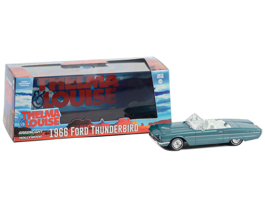 1966 Ford Thunderbird Convertible Light Blue Metallic with White - Premium Movie/TV Series Models from Greenlight - Just $56.99! Shop now at Rapidvehicles