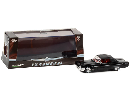 1965 Ford Thunderbird Convertible (Top-Up) Raven Black with Red - Premium Ford Models from Greenlight - Just $42.23! Shop now at Rapidvehicles