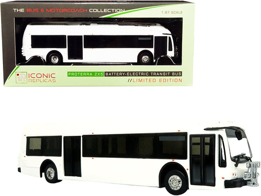 Proterra ZX5 Battery-Electric Transit Bus Blank White "The Bus & - Premium Other from Iconic Replicas - Just $69.99! Shop now at Rapidvehicles