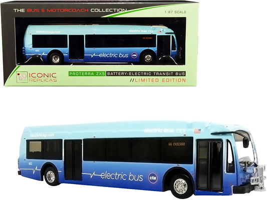 Proterra ZX5 Battery-Electric Transit Bus #65 "Chicago" - Premium Other from Iconic Replicas - Just $69.99! Shop now at Rapidvehicles