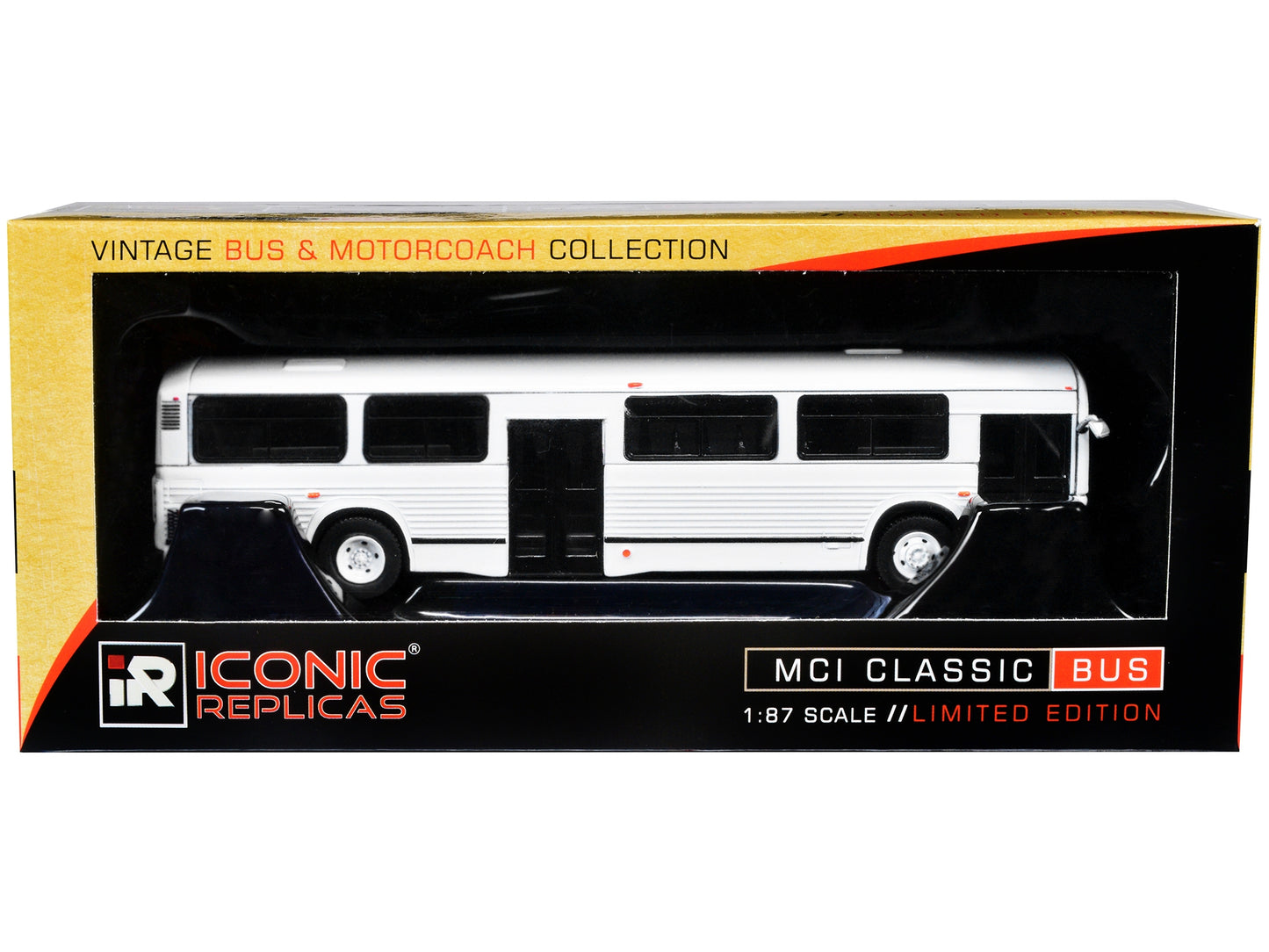 MCI Classic City Bus Plain White "Vintage Bus & Motorcoach - Premium Other from Iconic Replicas - Just $64.99! Shop now at Rapidvehicles