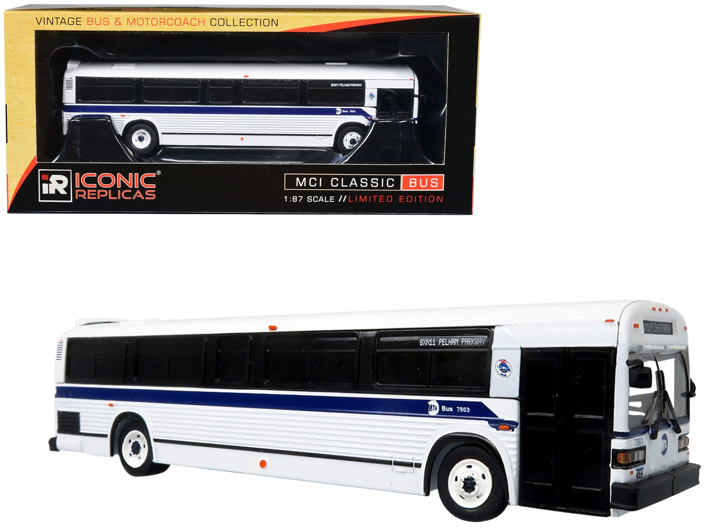 MCI Classic City Bus MTA New York City Suburban "BXM11 Pelham - Premium Other from Iconic Replicas - Just $64.99! Shop now at Rapidvehicles