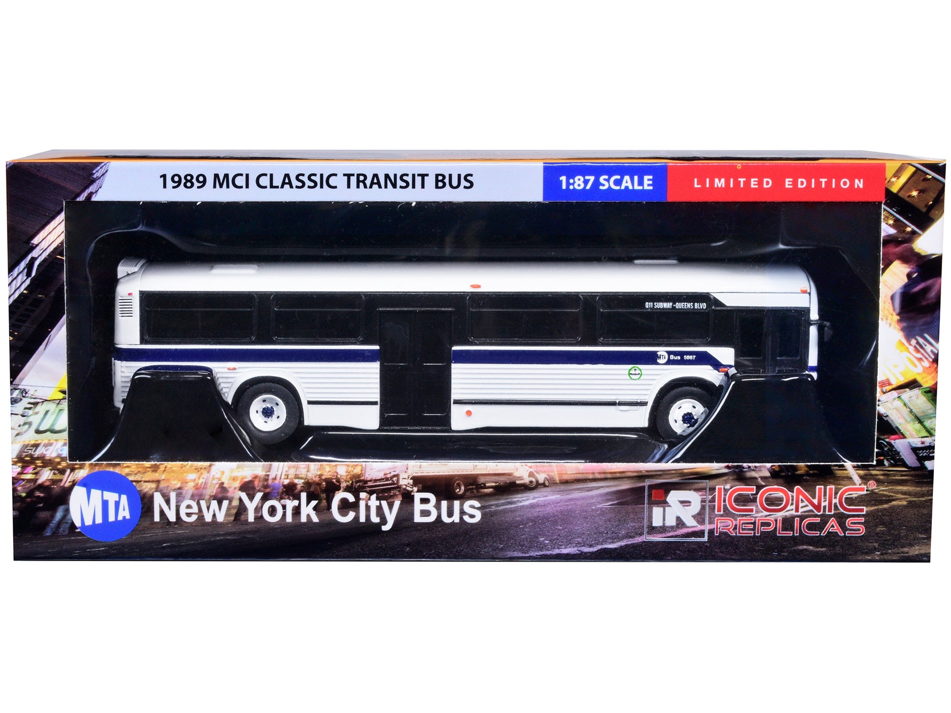 1989 MCI Classic Transit Bus MTA New York "Q11 Subway-Queens - Premium Other from Iconic Replicas - Just $64.99! Shop now at Rapidvehicles