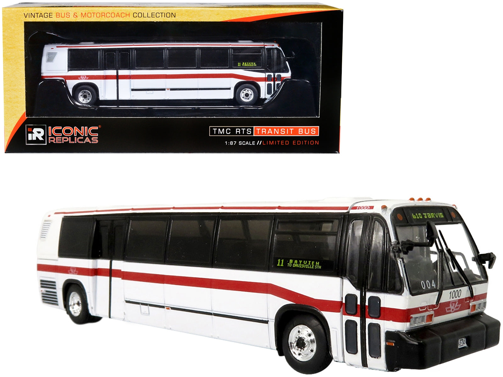 TMC RTS Transit Bus TTC Toronto "11 Bayview To Davisville STN" - Premium Other from Iconic Replicas - Just $64.99! Shop now at Rapidvehicles