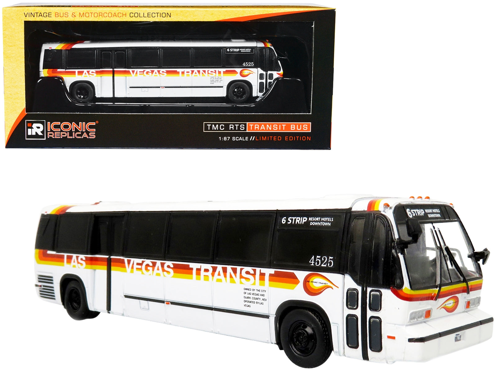 TMC RTS Transit Bus Las Vegas Transit "6 Strip Resort Hotels-Downtown" "Vintage Bus & Motorcoach Collection" 1/87 Diecast Model by Iconic Replicas - Premium Other from Iconic Replicas - Just $72.71! Shop now at Rapidvehicles