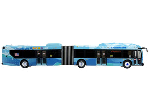 New Flyer Xcelsior XD60 Articulated Bus "MTA New York - LaGuardia Link" Blue with Graphics Limited Edition 1/87 (HO) Diecast Model by Iconic Replicas - Premium Bus Models from Iconic Replicas - Just $72.70! Shop now at Rapidvehicles