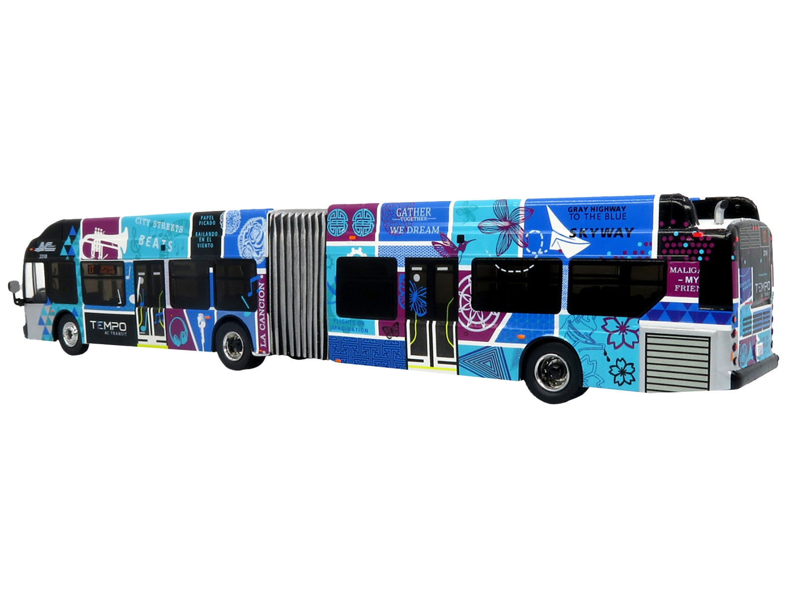 New Flyer Xcelsior XN60 Articulated Bus "AC Transit Tempo - San Francisco" Tempo Livery "The Bus & Motorcoach Collection" 1/87 (HO) Diecast Model by Iconic Replicas - Premium Bus Models from Iconic Replicas - Just $53.82! Shop now at Rapidvehicles