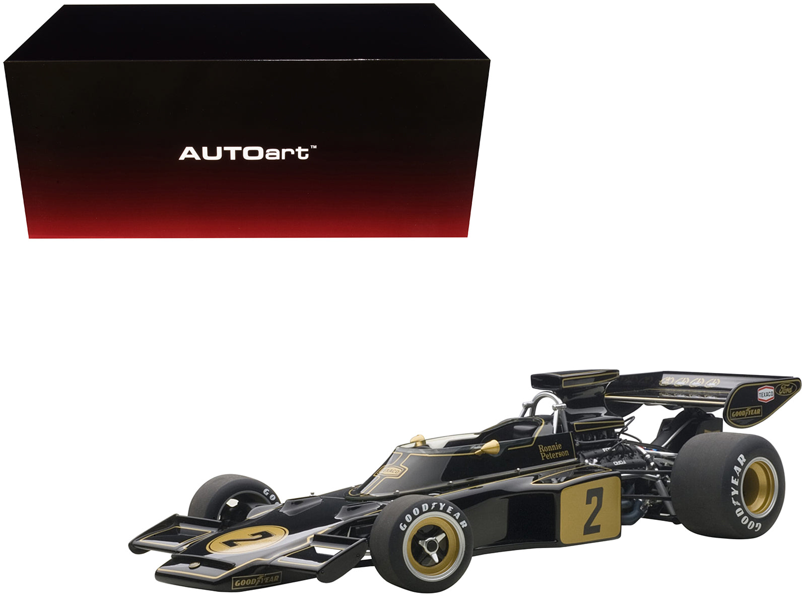 Lotus 72E 1973 Ronnie Peterson #2 1/18 Model Car by Autoart free shipping USA