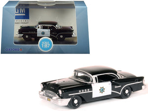 1955 Buick Century "California Highway Patrol" (CHP) Black 1/87 (HO) Scale Diecast Model Car by Oxford Diecast - Premium  from Oxford Diecast - Just $33.99! Shop now at Rapidvehicles