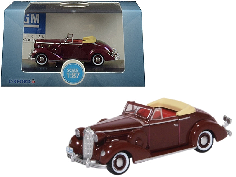 1936 Buick Special Convertible Coupe Cardinal Maroon 1/87 (HO) Scale Diecast Model Car by Oxford Diecast - Premium Buick Models from Oxford Diecast - Just $23.51! Shop now at Rapidvehicles