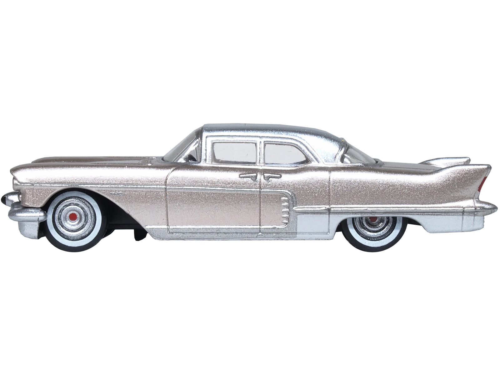 1957 Cadillac Eldorado Brougham Sandalwood Beige Metallic with Silver Top 1/87 (HO) Scale Diecast Model Car by Oxford Diecast - Premium  from Oxford Diecast - Just $28.99! Shop now at Rapidvehicles