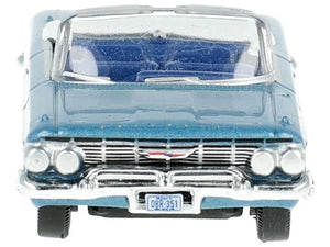 1961 Chevrolet Impala Convertible Jewel Blue Metallic and White with Blue Interior 1/87 (HO) Scale Diecast Model Car by Oxford Diecast - Premium Chevrolet Models from Oxford Diecast - Just $26.71! Shop now at Rapidvehicles