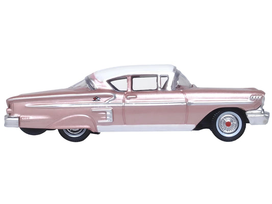 1958 Chevrolet Impala Sport Cay Coral Pink Metallic with White