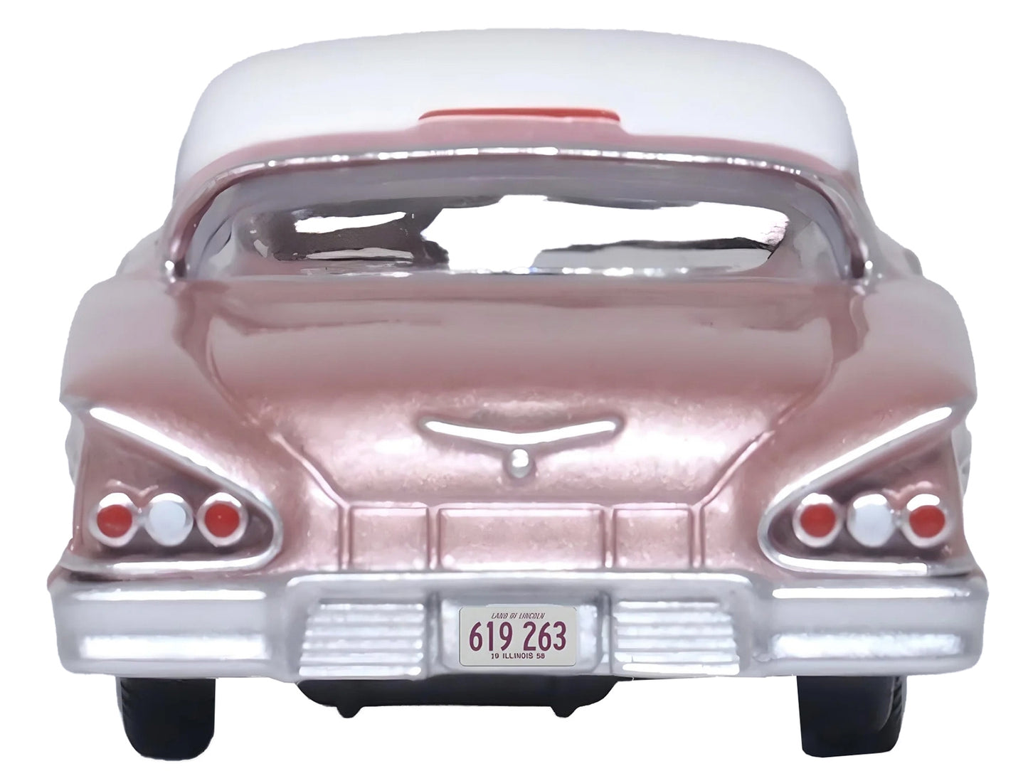 1958 Chevrolet Impala Sport Cay Coral Pink Metallic with WhiteFREE SHIPPING IN US