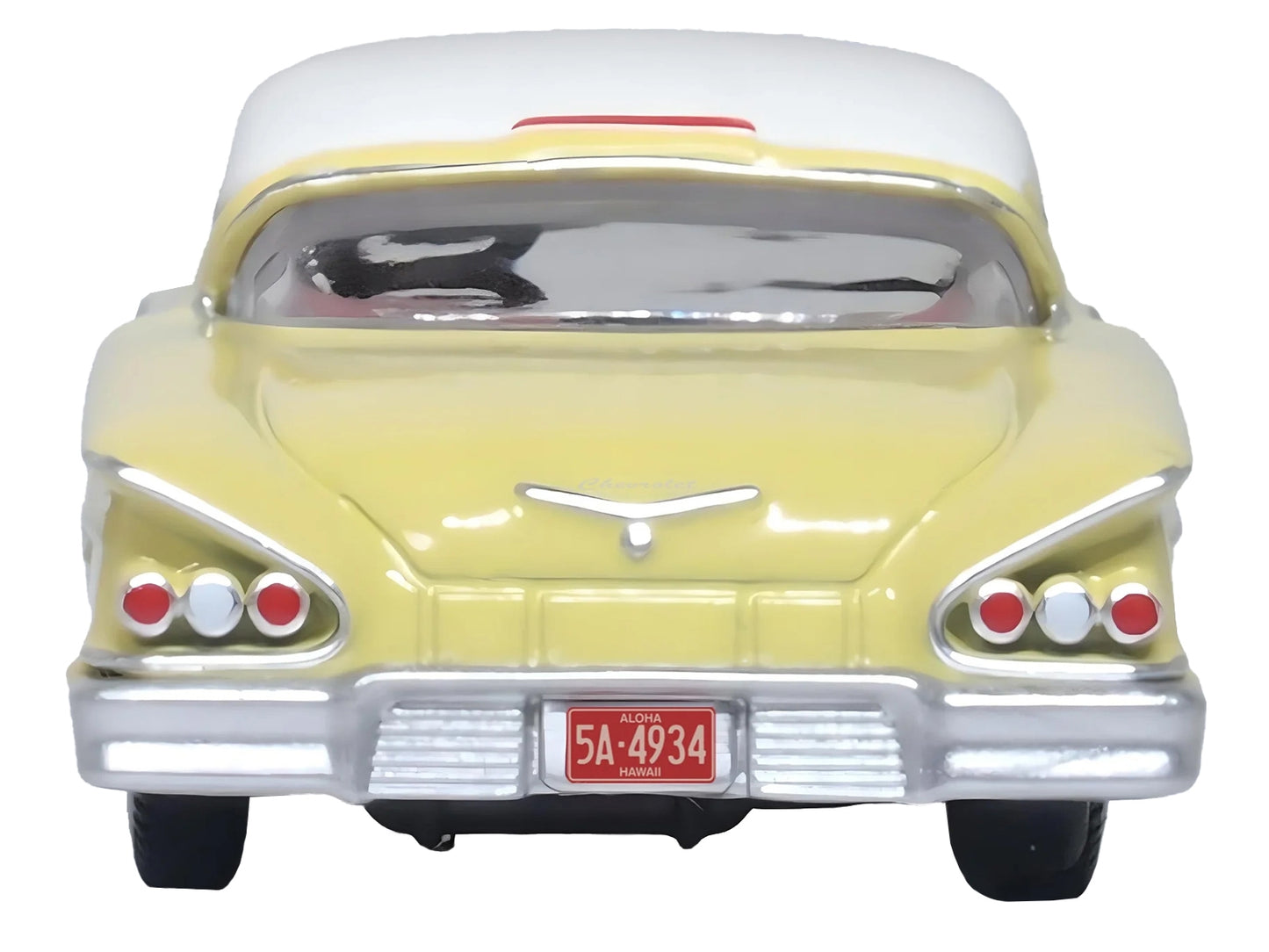 1958 Chevrolet Impala Sport Colonial Cream with Snowcrest White - Premium Chevrolet Models from Oxford Diecast - Just $36.89! Shop now at Rapidvehicles