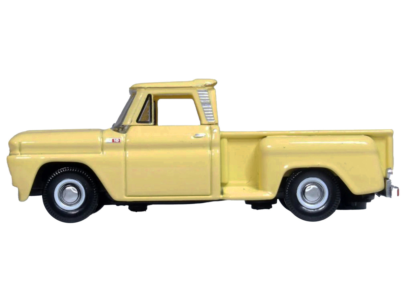 1965 Chevrolet C10 Stepside Pickup Truck Yellow 1/87 (HO) Scale Diecast Model Car by Oxford Diecast - Premium  from Oxford Diecast - Just $33.99! Shop now at Rapidvehicles