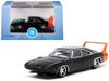 1969 Dodge Charger Daytona Black with Orange Stripe 1/87 (HO) Scale Diecast Model Car by Oxford Diecast - Premium  from Oxford Diecast - Just $28.99! Shop now at Rapidvehicles