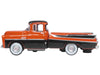 1957 Dodge D100 Sweptside Pickup Truck Omaha Orange and Jewel Black 1/87 (HO) Scale Diecast Model Car by Oxford Diecast - Premium  from Oxford Diecast - Just $28.99! Shop now at Rapidvehicles