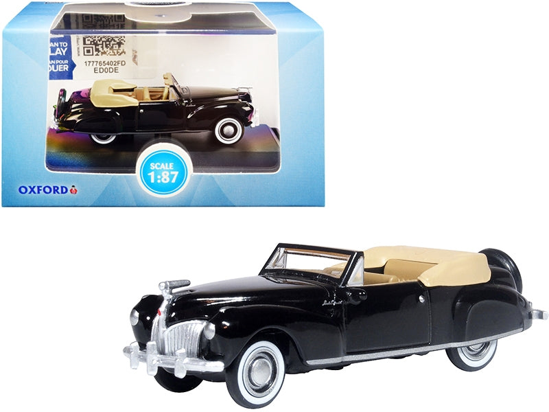 1941 Lincoln Continental Convertible Black with Tan Interior 1/87 - Premium Lincoln Models from Oxford Diecast - Just $40.99! Shop now at Rapidvehicles