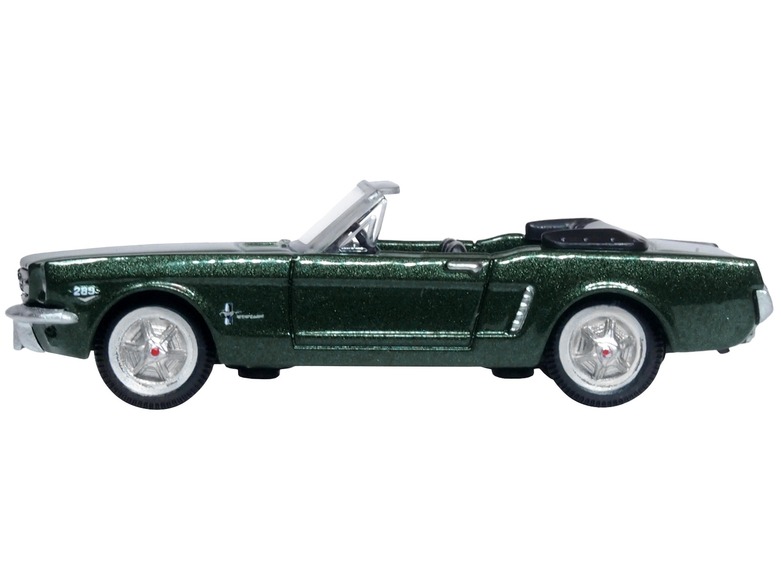 1965 Ford Mustang Convertible Ivy Green Metallic 1/87 (HO) Scale - Premium Mustang Models from Oxford Diecast - Just $36.89! Shop now at Rapidvehicles