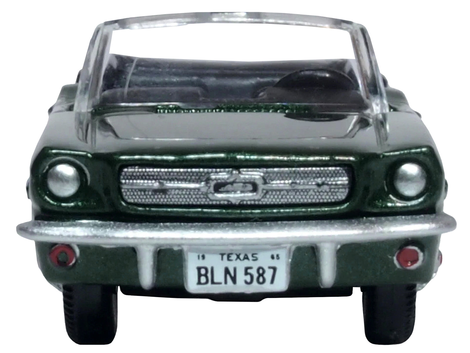 1965 Ford Mustang Convertible Ivy Green Metallic 1/87 (HO) Scale - Premium Mustang Models from Oxford Diecast - Just $36.89! Shop now at Rapidvehicles