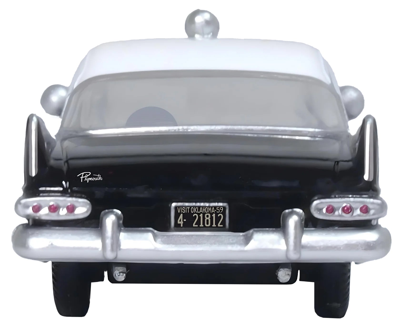 1959 Plymouth Savoy Black and White "Oklahoma Highway Patrol" - Premium Police Models from Oxford Diecast - Just $33.99! Shop now at Rapidvehicles