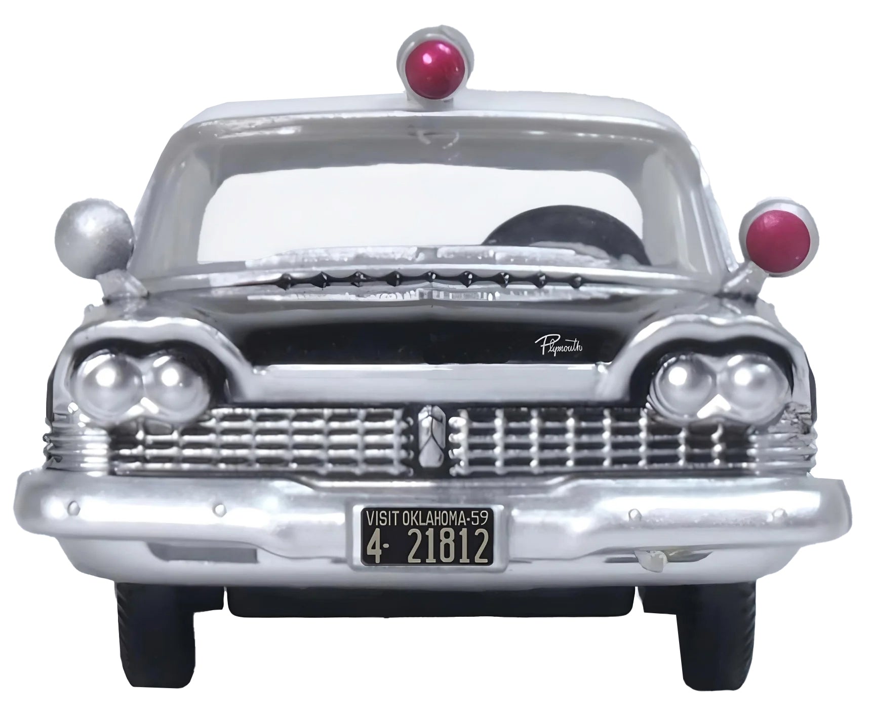 1959 Plymouth Savoy Black and White "Oklahoma Highway Patrol" - Premium Police Models from Oxford Diecast - Just $33.99! Shop now at Rapidvehicles