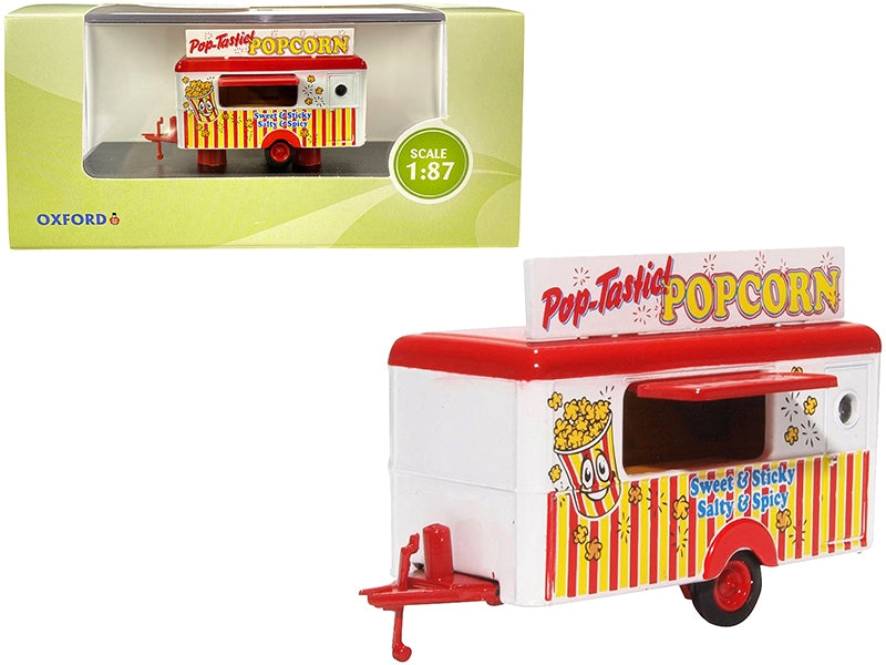 Mobile Food Trailer "Popcorn" 1/87 (HO) Scale Diecast Model by - Premium Other from Oxford Diecast - Just $50.99! Shop now at Rapidvehicles