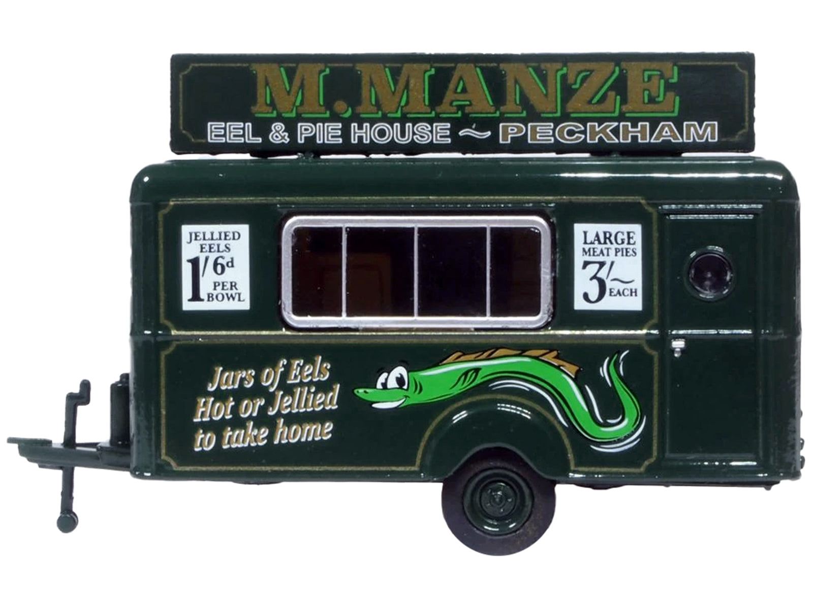 Mobile Food Trailer "M. Manze Eel and Pie House - Peckham" 1/87 - Premium Other from Oxford Diecast - Just $50.99! Shop now at Rapidvehicles