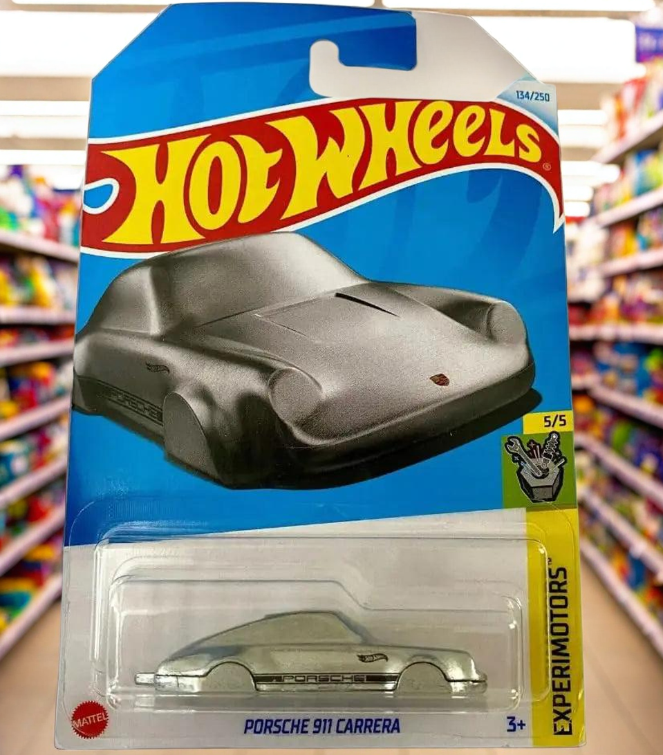 Hot Wheels Porsche 911 Carrera (Silver) Keychain Experimotors 5/5 New for 2024