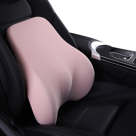 Color: Pink, style: Waist - Ergonomic Design Car Headrest Lumbar - Premium Automobiles Seat Covers from Rapidvehicles - Just $62.99! Shop now at Rapidvehicles