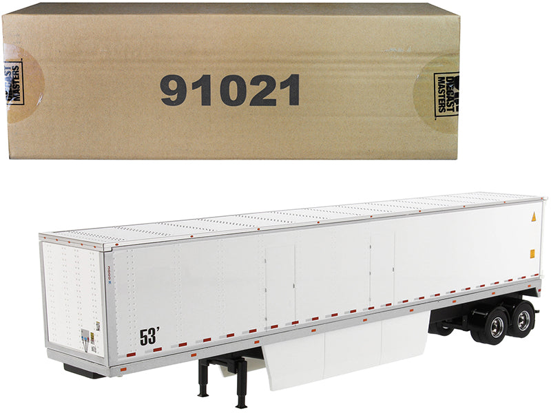 53' Dry Cargo Van Trailer White "Transport Series" 1/50 Diecast Model by Diecast Masters free shipping USA