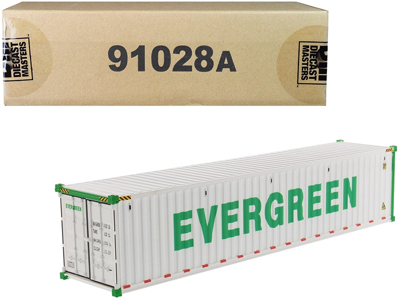 40' Refrigerated Sea Container "EverGreen" White "Transport - Premium Other from Diecast Masters - Just $61.99! Shop now at Rapidvehicles