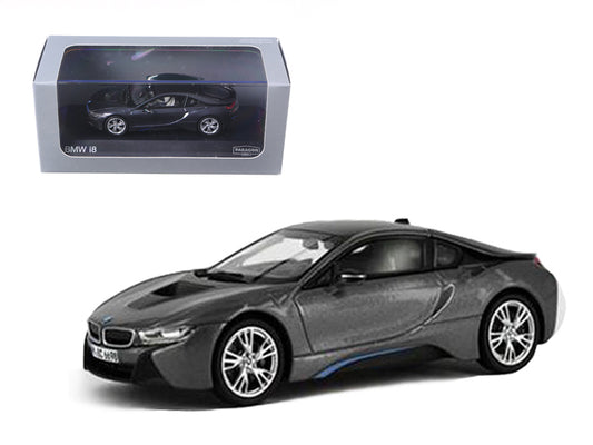 BMW i8 Grey with Blue 1/43 Diecast Model Car by Paragon - Premium Toys from Scarlet Sooty - Just $68.99! Shop now at Rapidvehicles