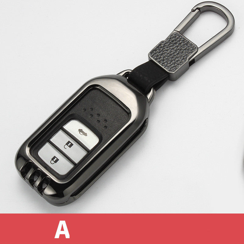 Style: Silver leather buckle - Accord Civic Key Case - Premium Key Case for Car from Rapidvehicles - Just $32.99! Shop now at Rapidvehicles