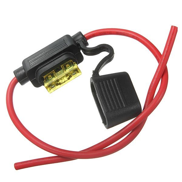 Car Fuse Holder Socket Blade Type In Line 6-32V with 10/15/20/30A Replacement Fuses Waterproof - Premium Auto Parts from Rapidvehicles - Just $23.94! Shop now at Rapidvehicles