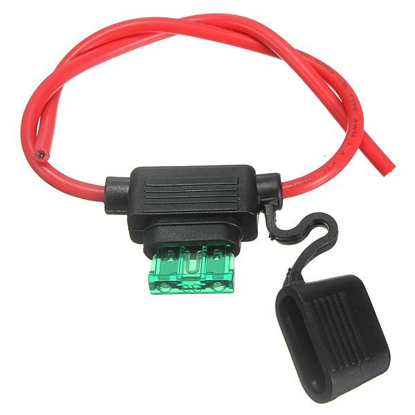 Car Fuse Holder Socket Blade Type In Line 6-32V with 10/15/20/30A Replacement Fuses Waterproof - Premium Auto Parts from Rapidvehicles - Just $23.94! Shop now at Rapidvehicles