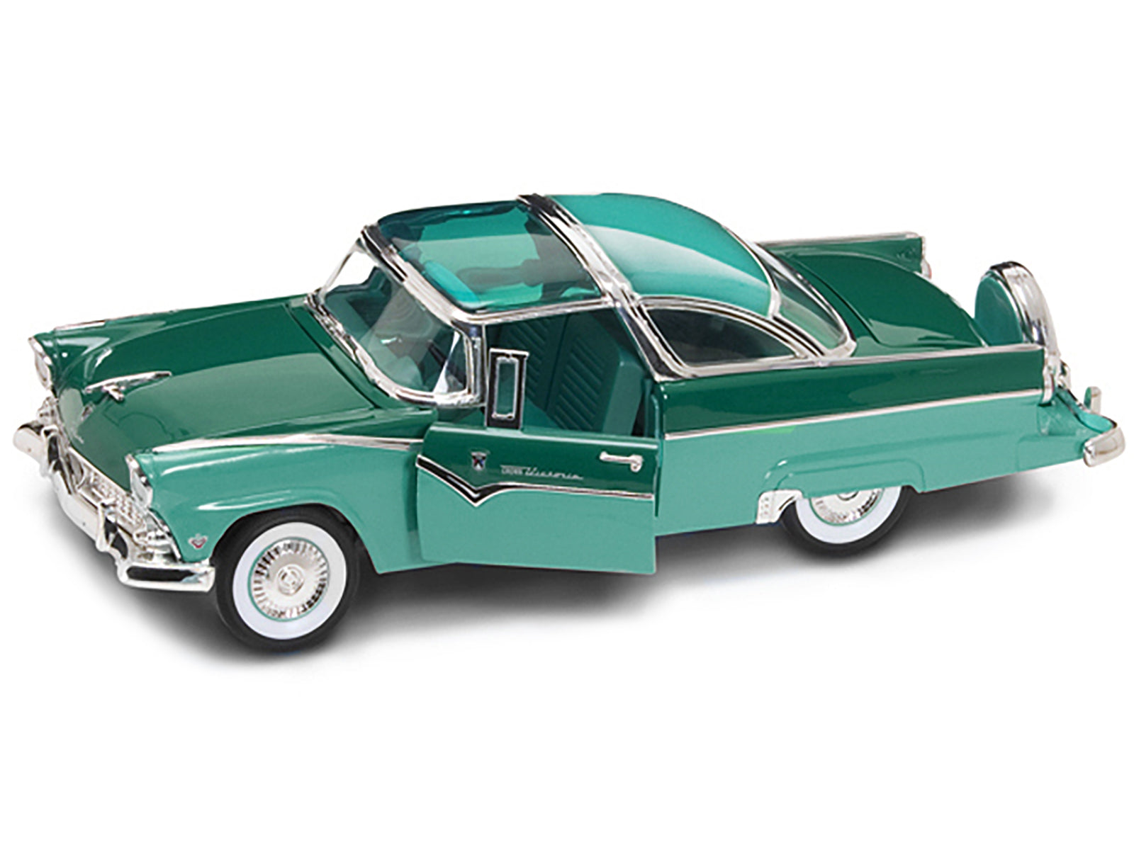 1955 Ford Fairlane Crown Victoria Green 1/18 Diecast Model Car by Road Signature - Premium physical from Rapidvehicles - Just $82.99! Shop now at Rapidvehicles