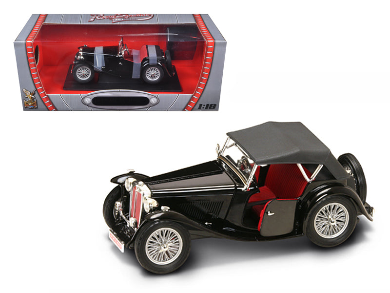 1947 MG TC Midget Black 1/18 Diecast Model Car by Road Signature - Premium physical from Rapidvehicles - Just $79.99! Shop now at Rapidvehicles