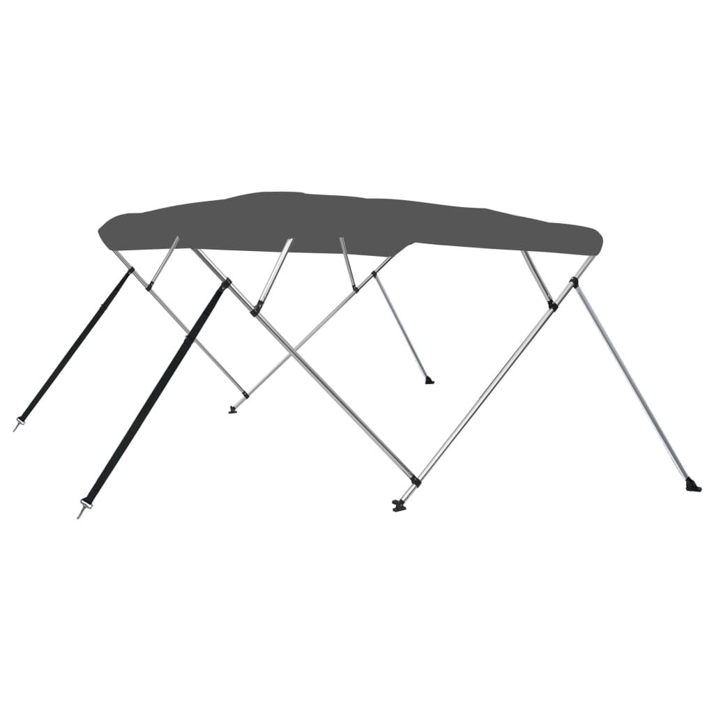 vidaXL 4 Bow Bimini Top Anthracite 95.7"x77.2"x53.9" - Premium Vehicle Covers from vidaXL - Just $166.99! Shop now at Rapidvehicles