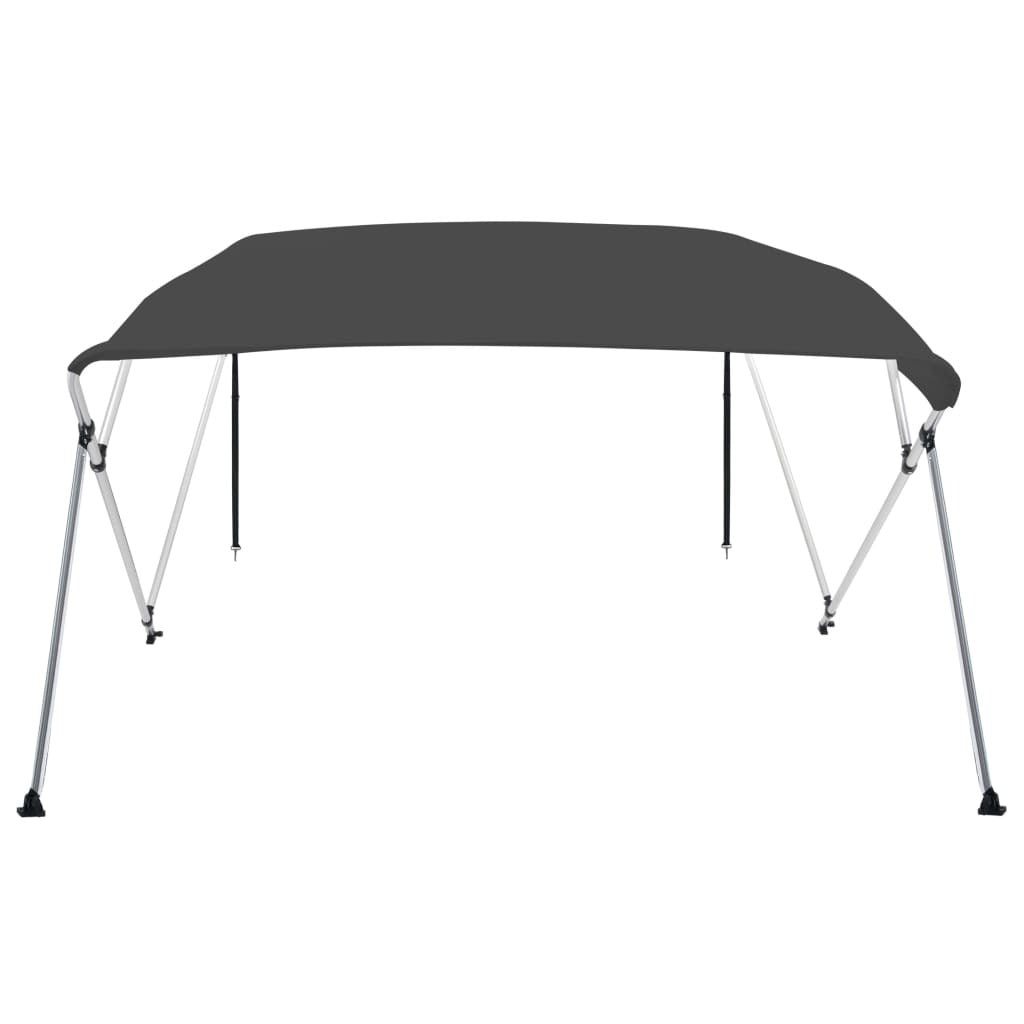 vidaXL 4 Bow Bimini Top Anthracite 95.7"x77.2"x53.9" - Premium Vehicle Covers from vidaXL - Just $166.99! Shop now at Rapidvehicles